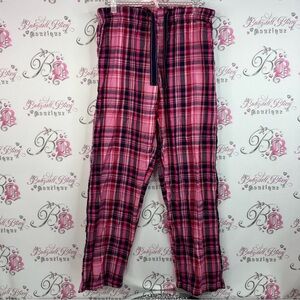 Sandra and Tiffany New York pj pants Cozy Pink Plaid Women's Pajama Pants